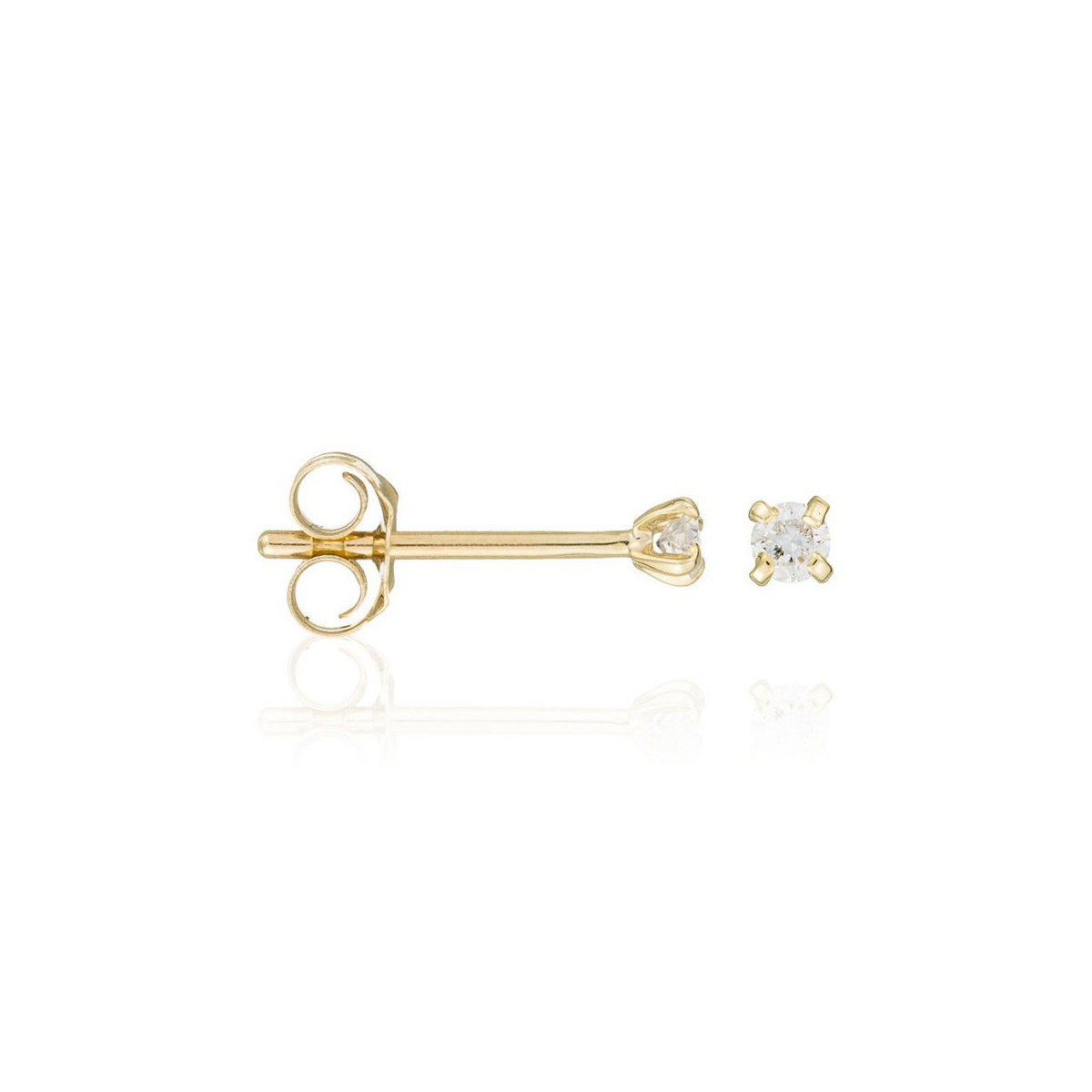 Boucles d'oreilles Or Jaune et Diamant