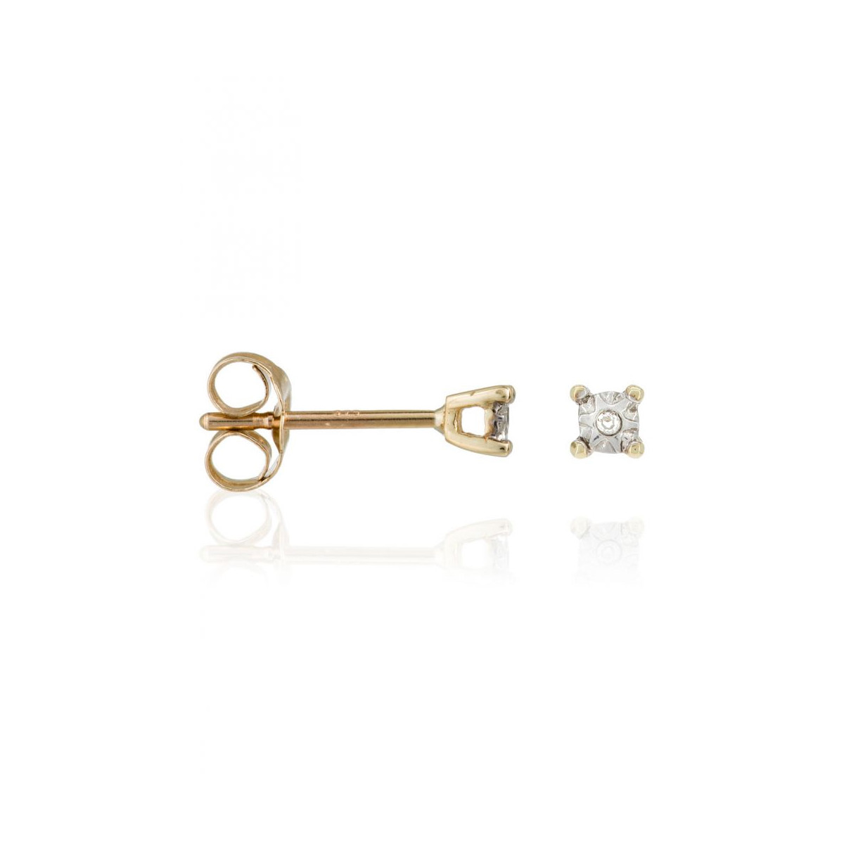 Boucles d'oreilles Or Jaune et Diamant Boucles d'oreilles "Recherchée" Or jaune et Diamant