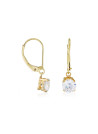 boucles d'oreilles dormeuses serti de zirconiums