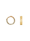 Boucles d'oreilles or jaune et oxydes de zirconium "Lucie"