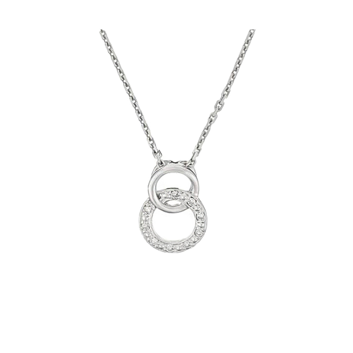Pendentif entrelacés Or Blanc et Diamant Pendentif "Icare Solaire" Or blanc et Diamant