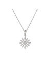 Pendentif Fleur Or Blanc et Diamant