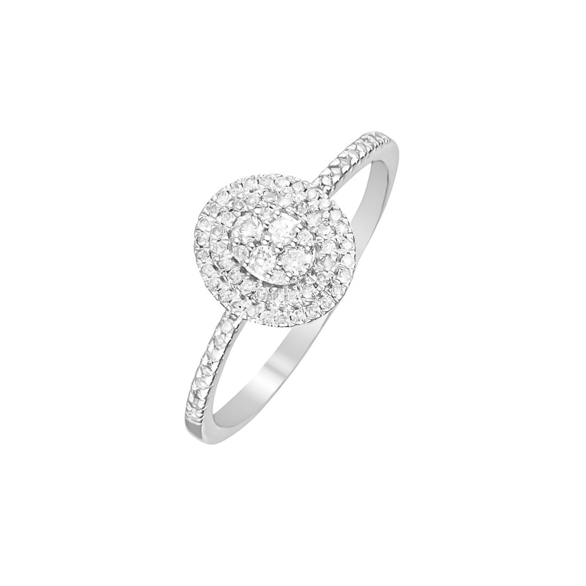Bague "Beauty Queen" Or blanc et Diamants Bague " Capucine" Or blanc et Diamant