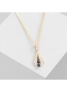 Pendentif Or Jaune Diamant et Saphir