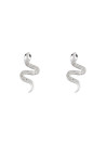Boucles d'oreilles Serpent Or Blanc et Diamant