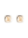 Boucles d'oreilles Or Jaune Diamant et Rutile