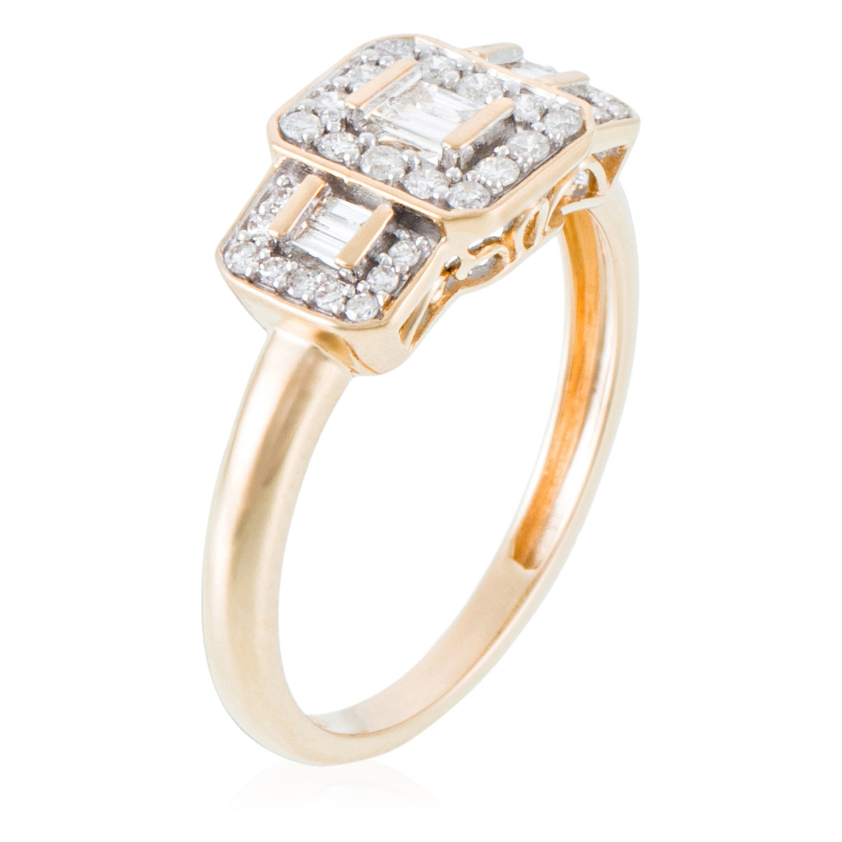 Bague "Les princesses" Or et Diamants Bague "Aurore Douce" Or jaune et Diamant