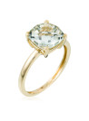 Bague "Prasiolite Unique Améthyste" Or et Diamants