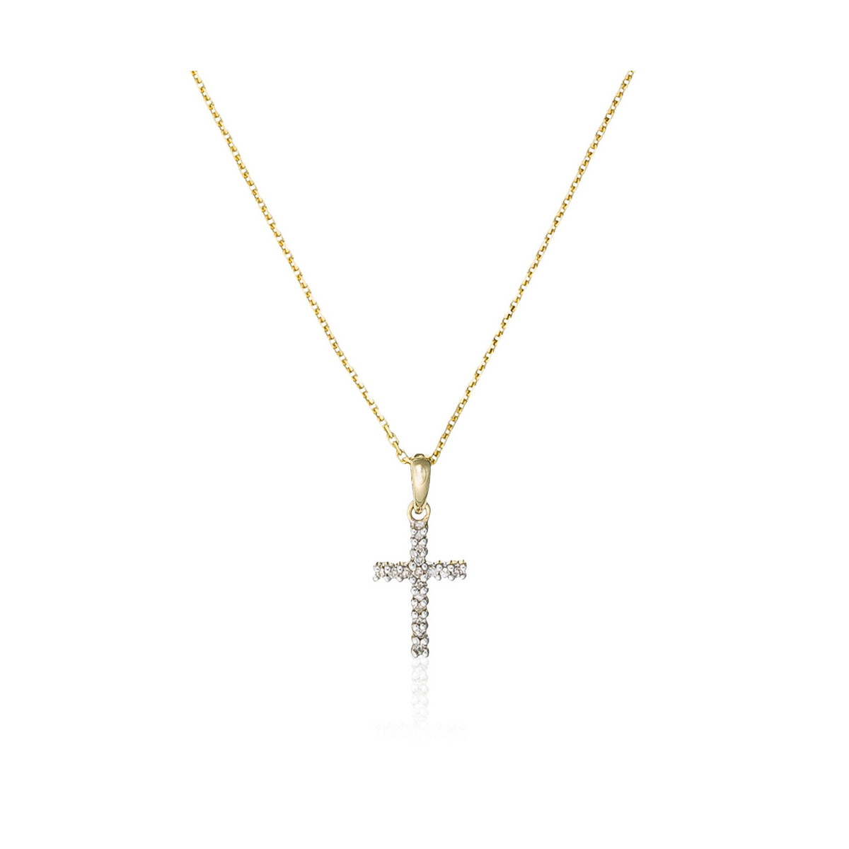 Pendentif "Croix du bonheur" Or et Diamants Pendentif "Passionné" Or jaune et Diamant