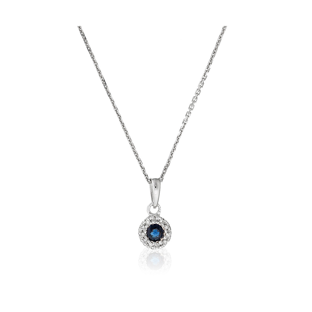 Pendentif "Précieux Saphir" Or et Diamants Pendentif "Précieux Saphir" Or et Diamants