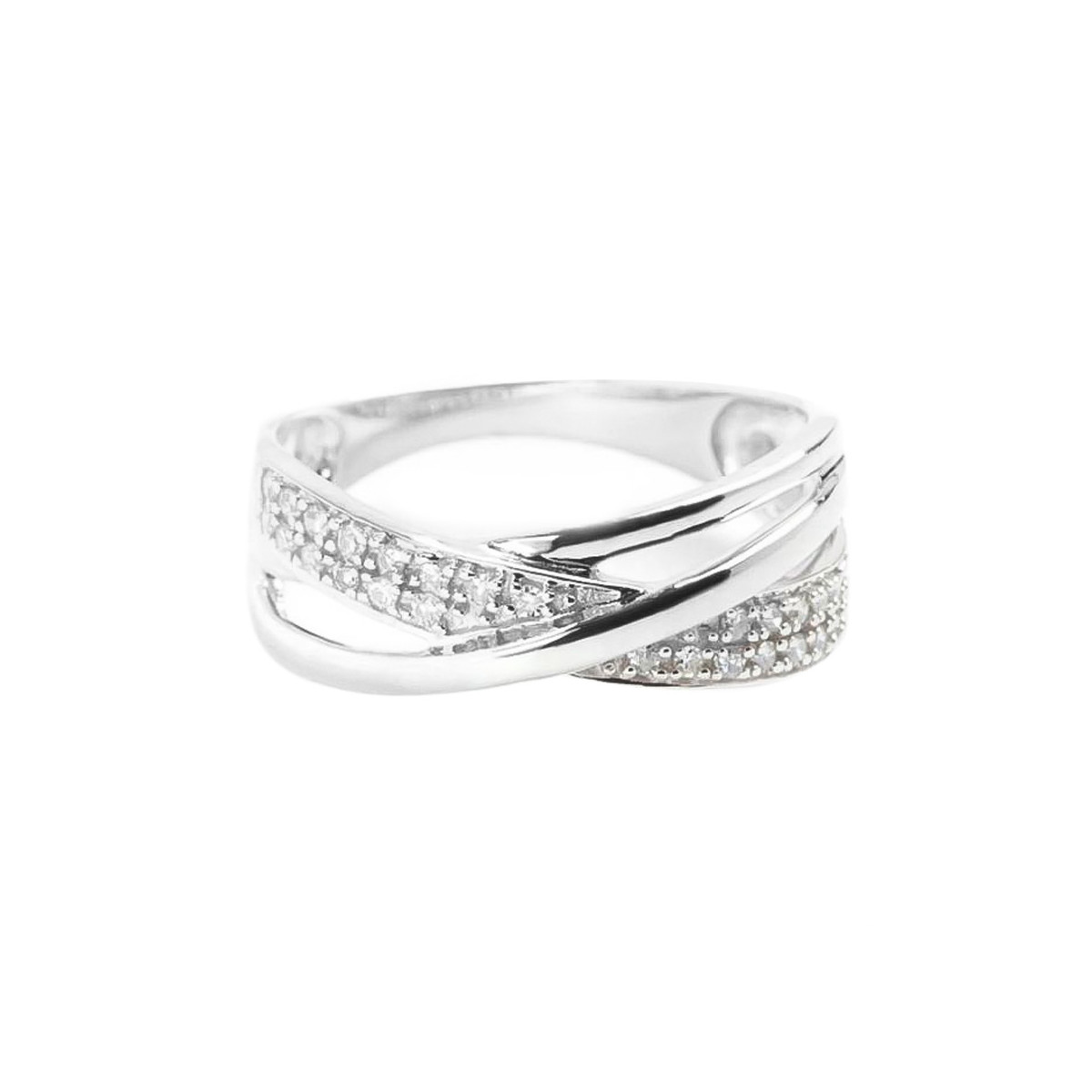 Bague Or Blanc et Diamants Bague Or Blanc et Diamants