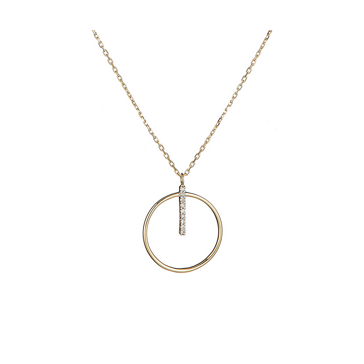 Collier Or Jaune et Diamant Collier "Aimable" Or jaune et Diamant