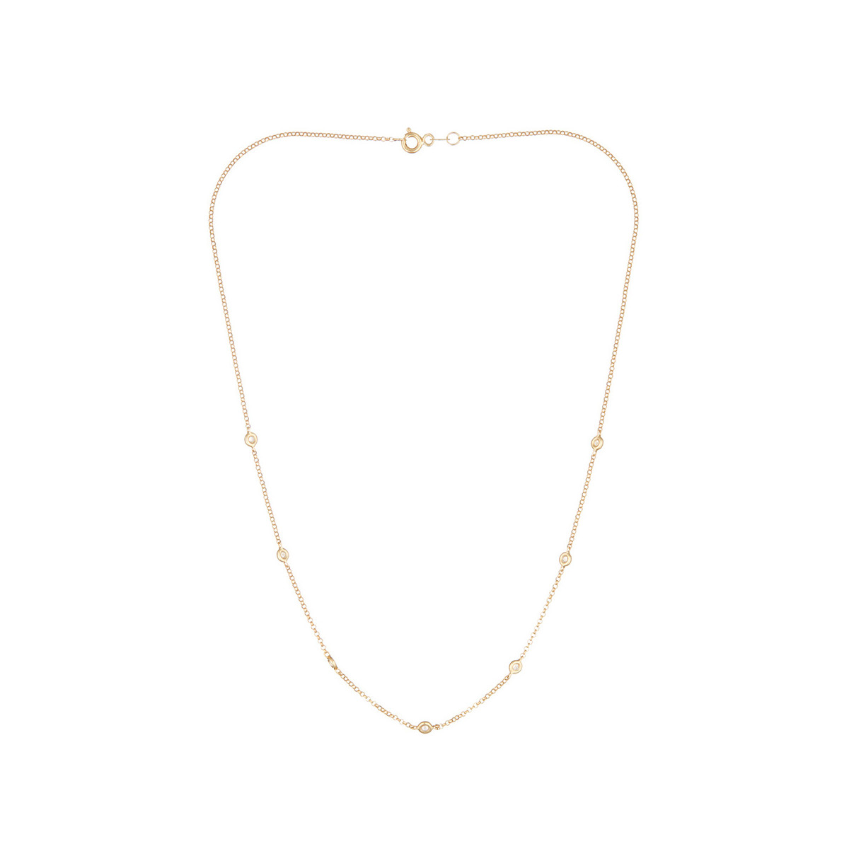 Collier "Sunshine" Or Jaune et Diamants