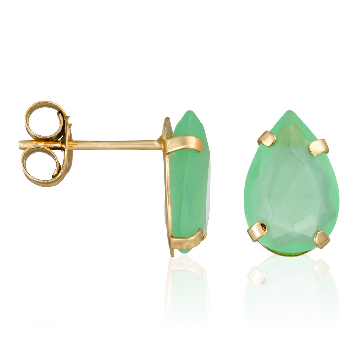 Boucles d'Oreilles "Aya Jade" Or jaune Boucles d'oreilles "Galante" Or jaune