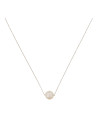 Collier "Single pearl" Or Blanc