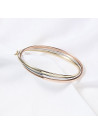 Bracelet 3 joncs entrelacés Or Tricolore 375/1000 "Trio d'or"