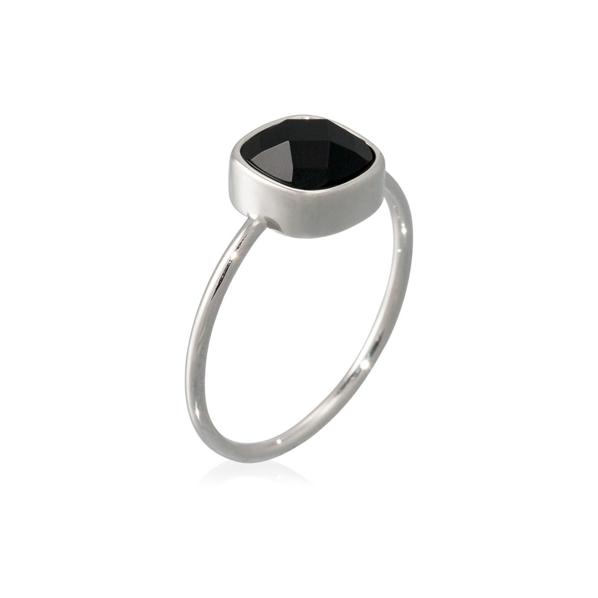 Bague "Arcadia" Onyx Laiton