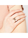 Bague doré "Jovanni" Labradorite et nacre