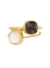Bague doré "Jovanni" Labradorite et nacre
