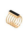 Bague doré "Emma" Onyx