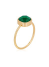 Bague doré "Ella" Agate verte