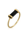 Bague doré "Eléonore" Onyx