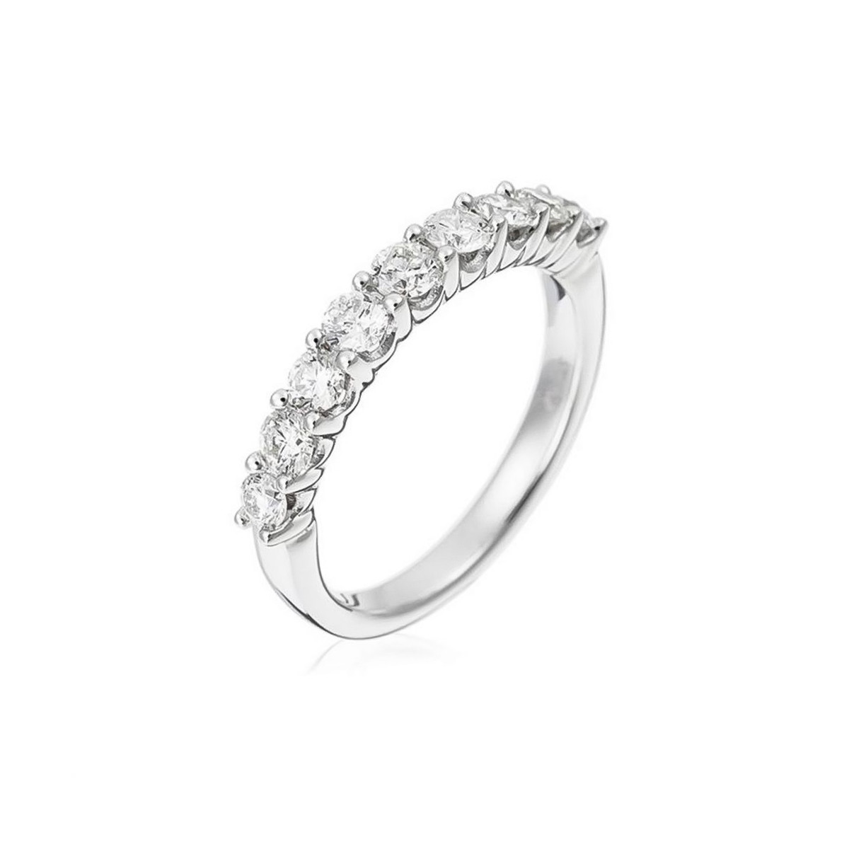 Bague Alliance "Only You" Or blanc et Diamants Bague "Assurée" Or blanc et Diamant