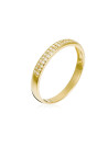 Bague Alliance "Justesse Jaune" Or jaune