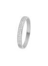 Bague Alliance "Justesse Blanche" Or blanc