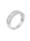 Bague Alliance "Désir" Or blanc et Diamants