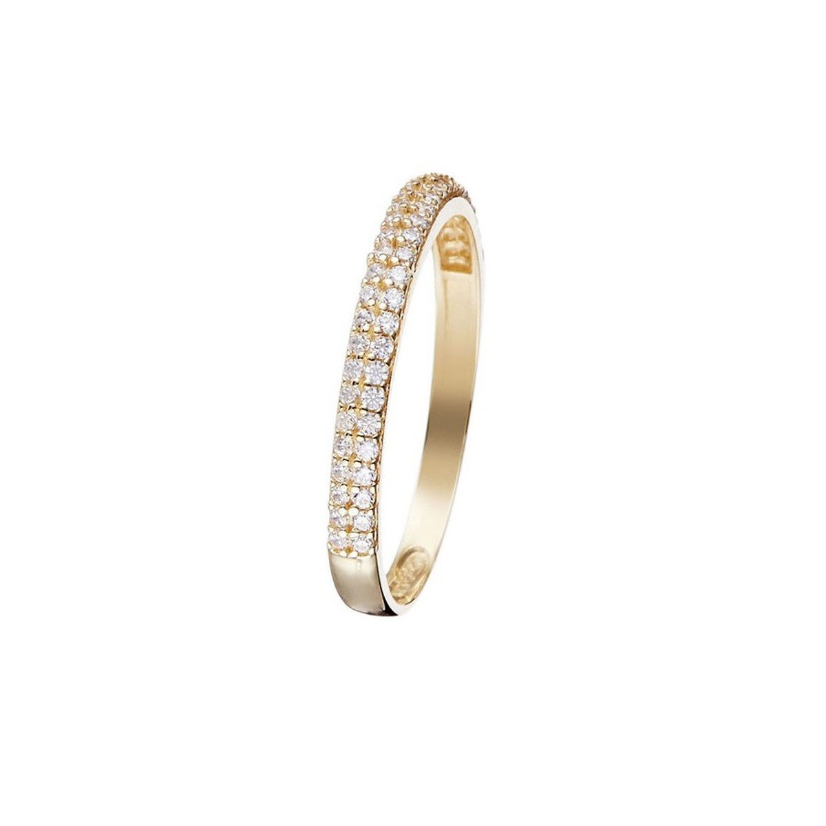 Bague Alliance "Amour Innocent" Or jaune Bague "Étincelle" Or jaune