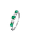 bague fiancaille emeraude