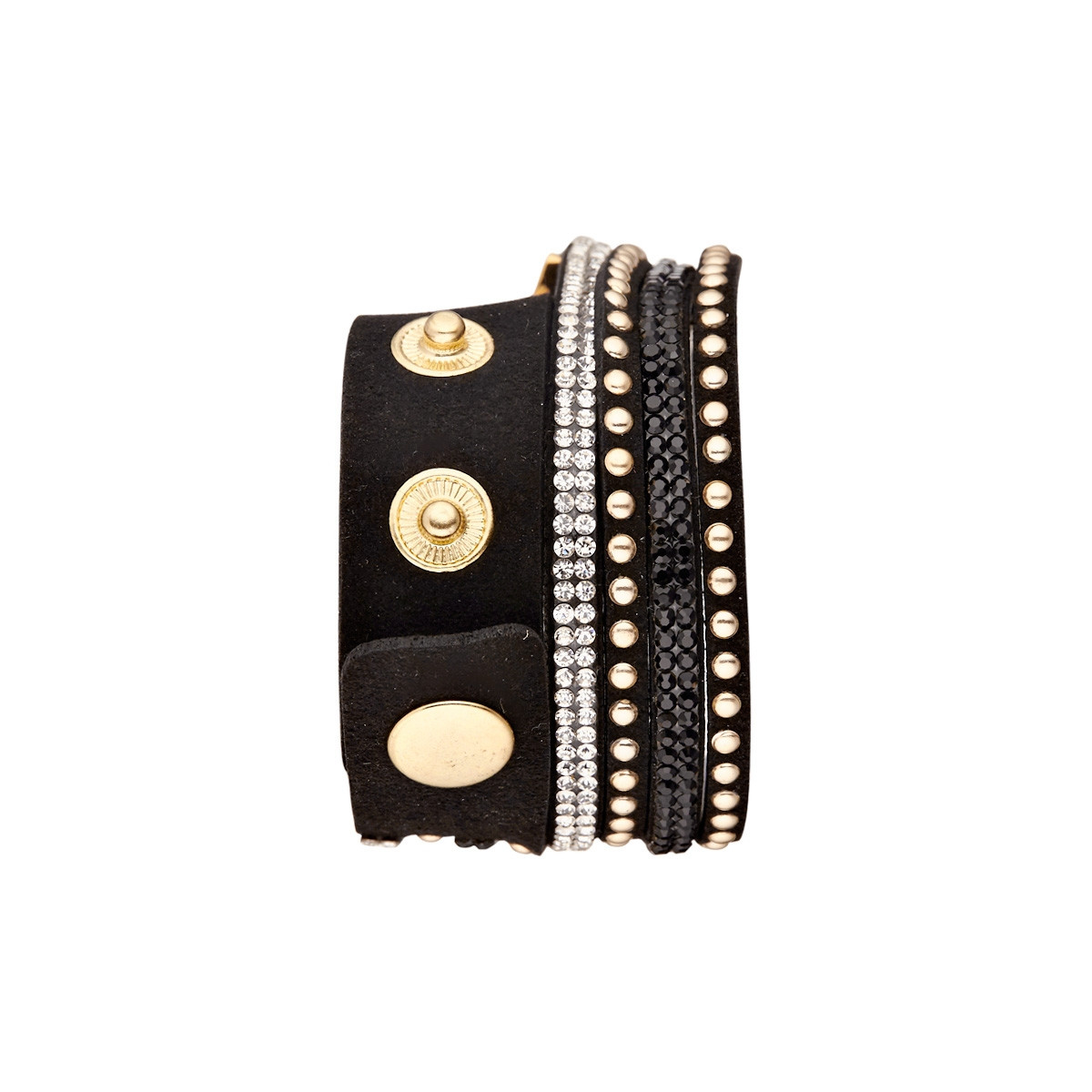 Muse - Montre Femme doré "L'Opus" - bracelet noir