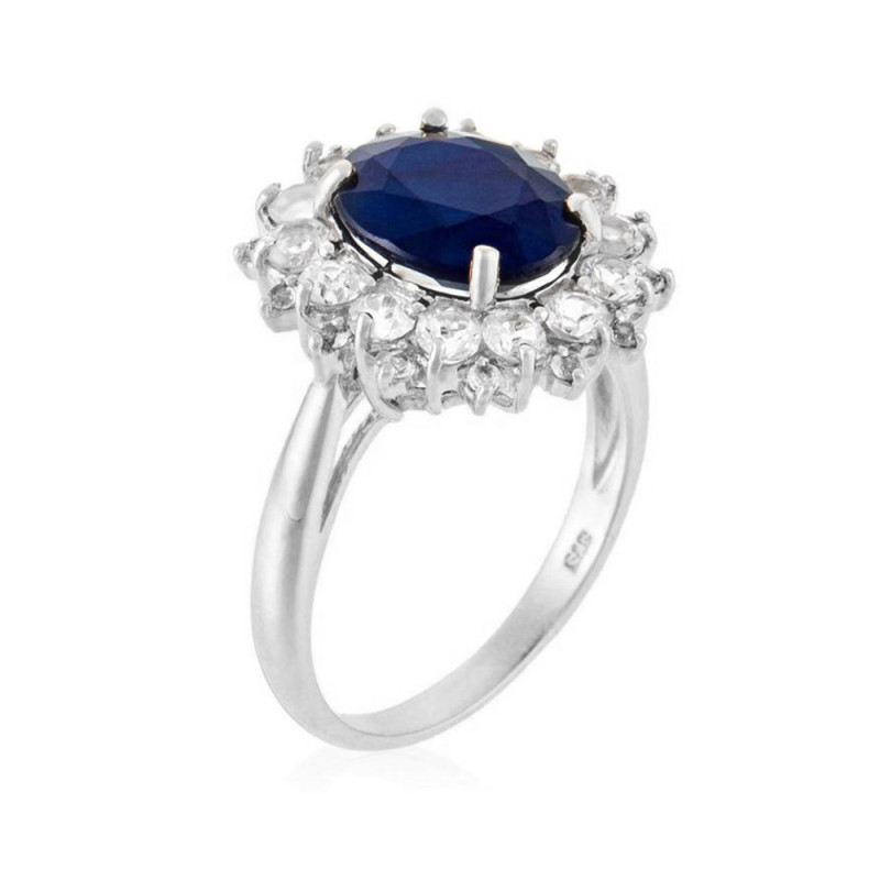 Bague  Soleil Bleu  Or, Saphir et Topazes