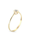 Bague "Rond Parfait" Or jaune et Diamants