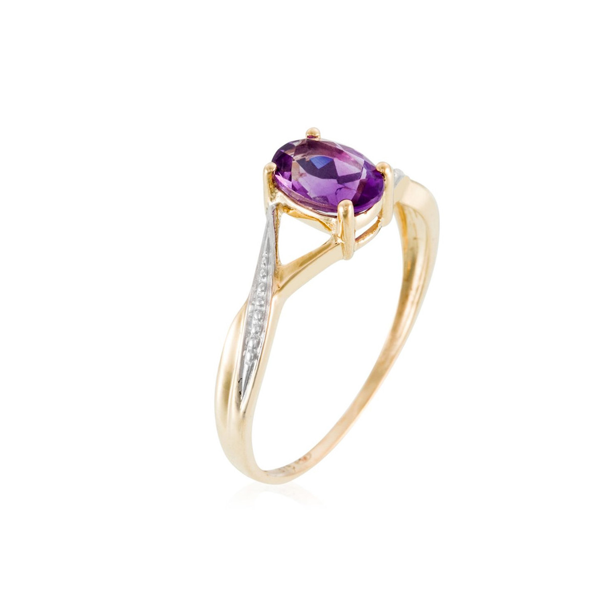 Bague "Purple Améthyste" Or jaune