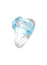 Bague "Pattaya Topaze" Or blanc et Diamants