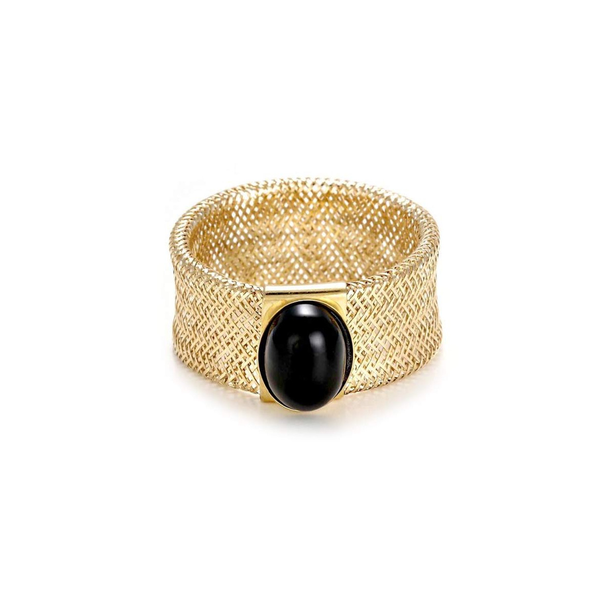 Bague "Onyx Flamboyant" Or jaune