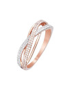 Bague "Ma force" Or rose et Diamants