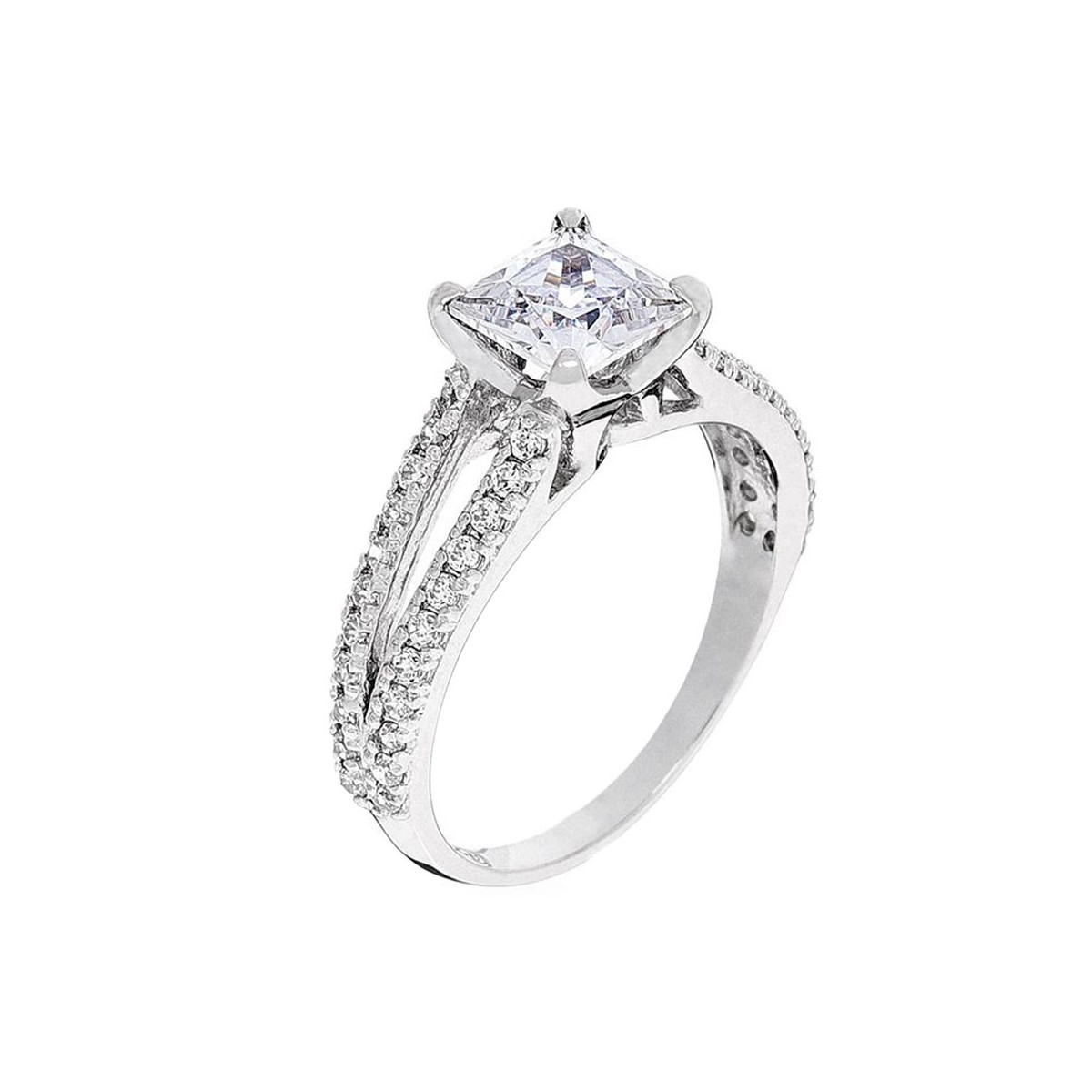 Bague "Étreinte" Or blanc