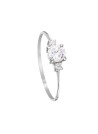 Bague "Intuition" Or blanc