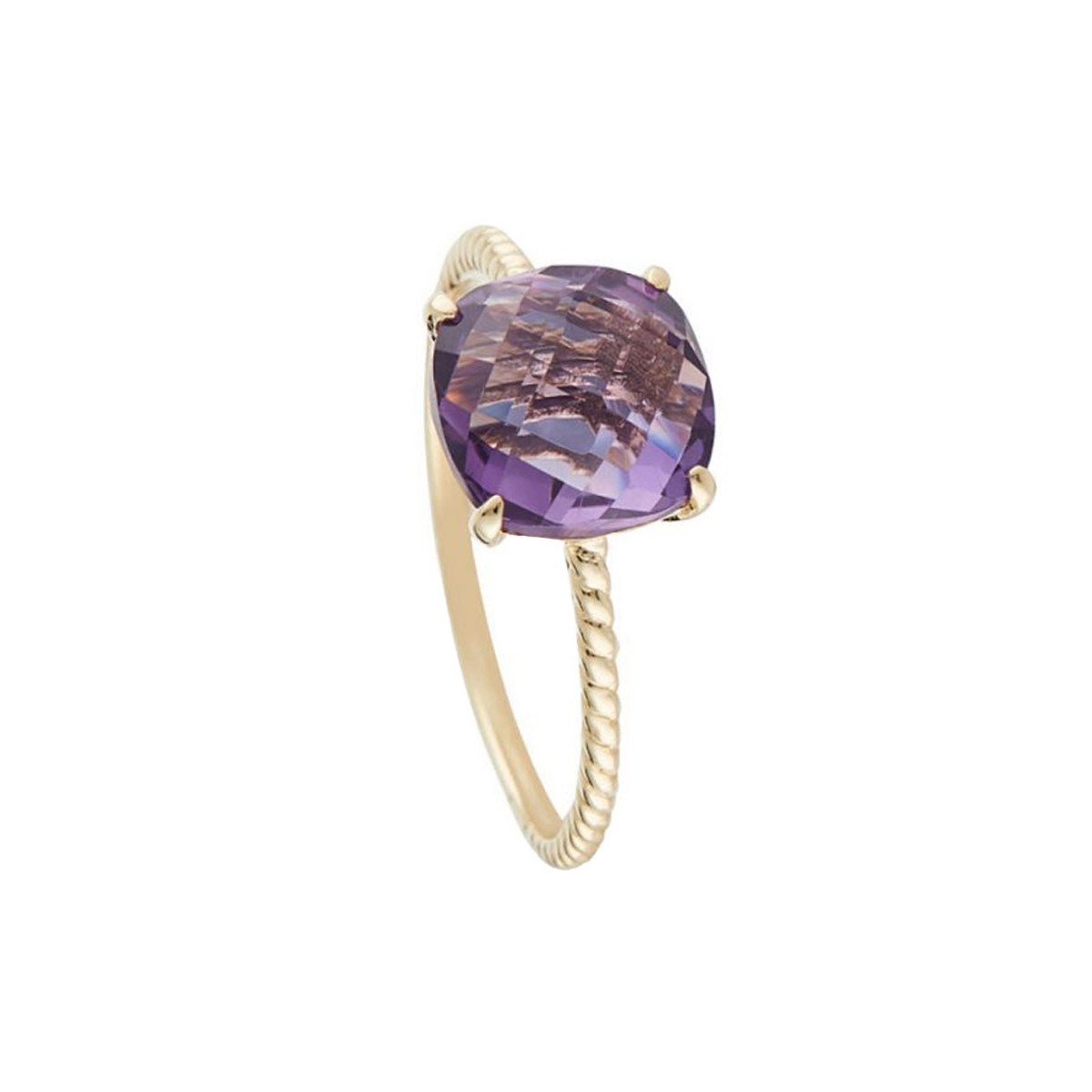 Bague "Ihosy Améthyste" Or jaune et Diamants Bague "Malorie" Or jaune et Améthyste
