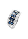 Bague "Hanoï Saphir" Or blanc et Diamants