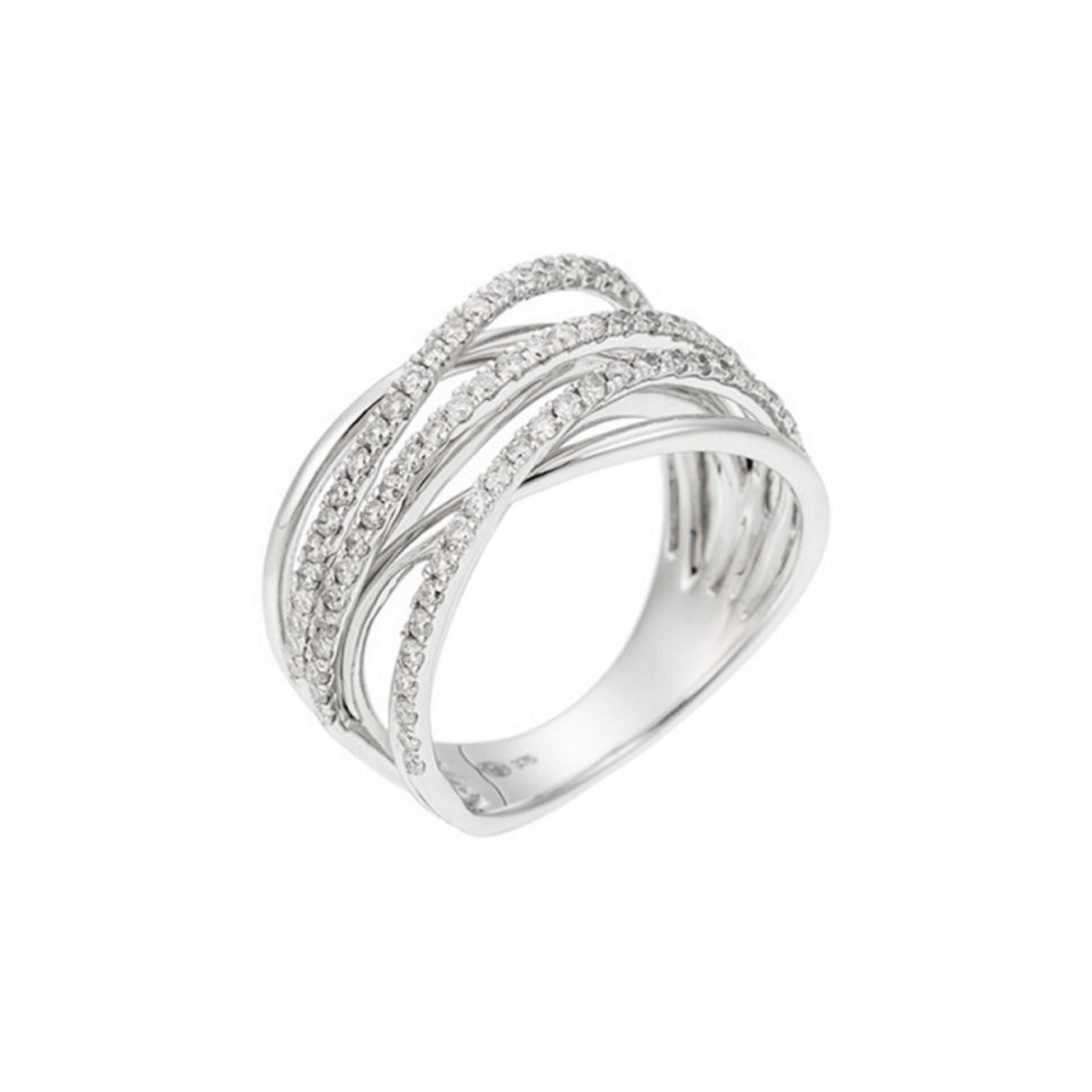 Bague "Entrelacs merveilleux" Or blanc et Diamants