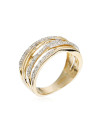 Bague "Entrelacs Eternel" Or jaune et Diamants