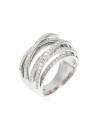 Bague "Entrelacs Candides" Or blanc et Diamants