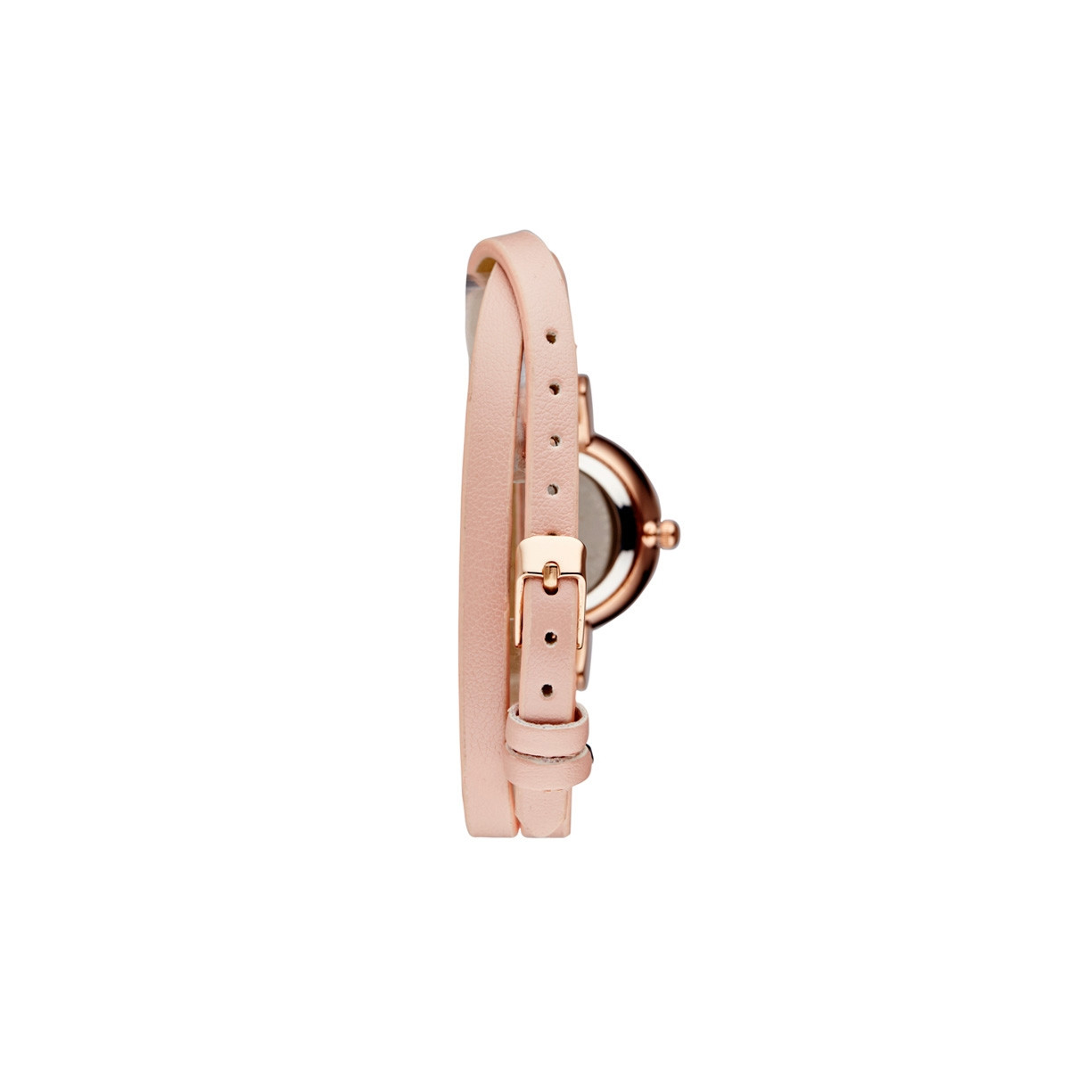 Muse - Montre Femme "Elysée" - boîtier rosé bracelet rose