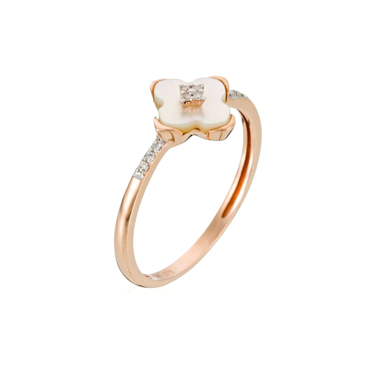 Bague "Cardamine" Or rose et Diamants Bague "Cardamine" Or rose et Diamants