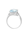 Bague "Blue Hill Topaze" Or blanc et Diamants