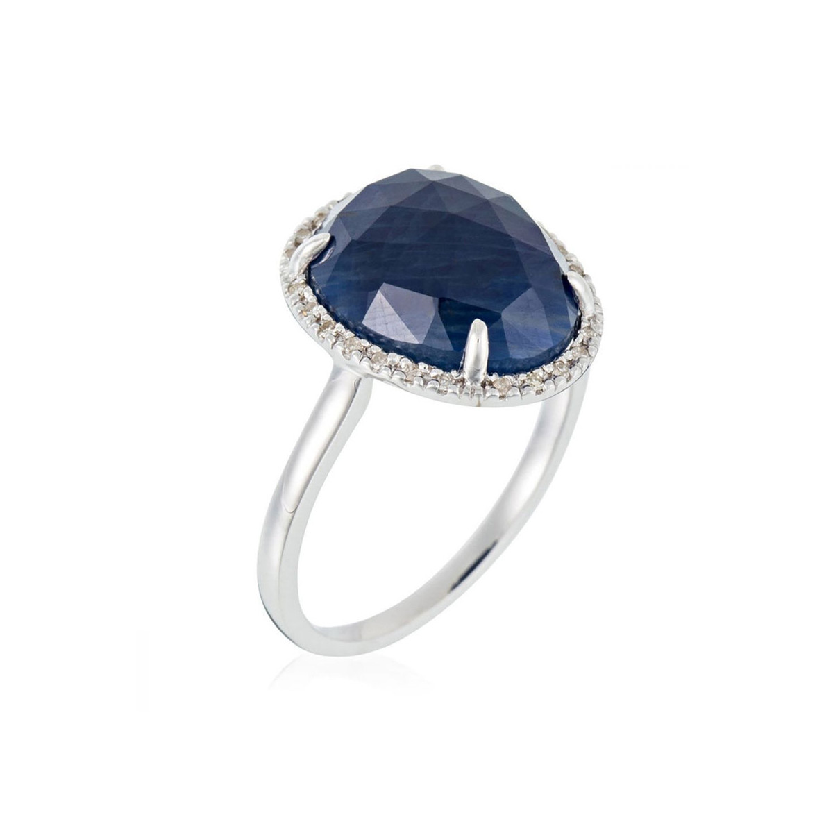 Bague "Bermudes Nouvelles Saphir" Or blanc et Diamants Bague "Divine Gracieuse" Or blanc et Saphir